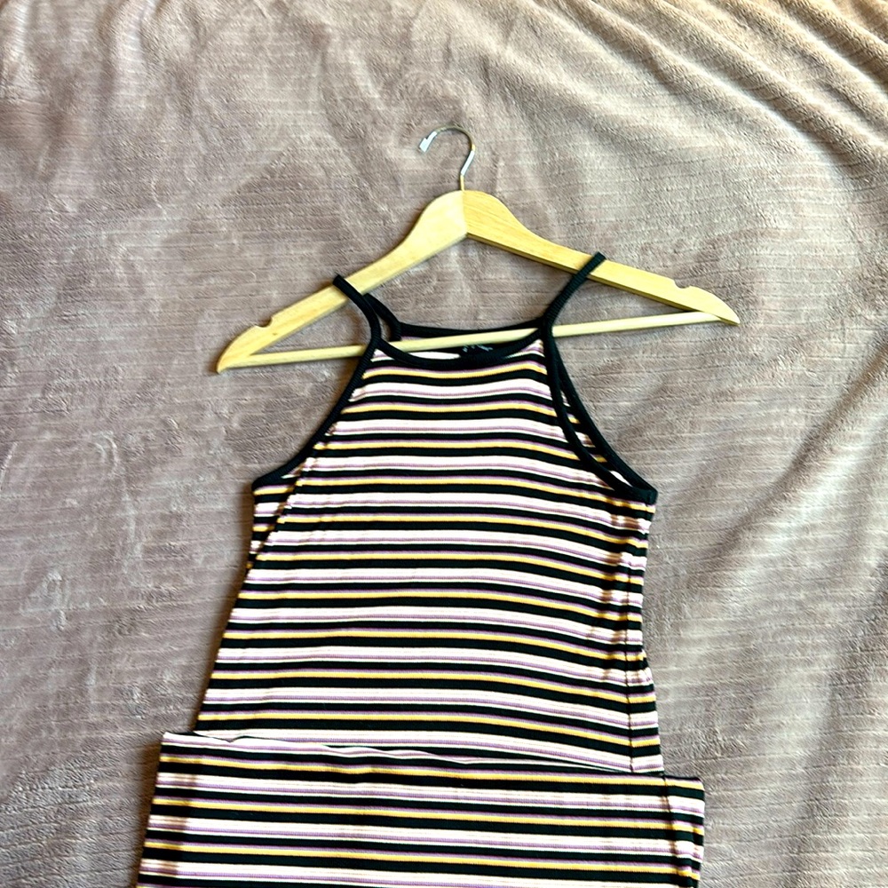 Girls Long Striped Dress